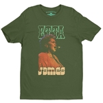 Etta James Red Sequin T-Shirt - Lightweight Vintage Style