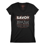Savoy Ballroom Harlem V-Neck T Shirt - Women's