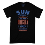 Sun Records Elvis Live at Tupelo T-Shirt - Classic Heavy Cotton