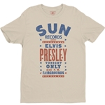 Sun Records Elvis Live at Tupelo T-Shirt - Lightweight Vintage Style