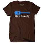 Live Simply Guitar T-Shirt - Classic Heavy Cotton