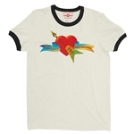 Tom Petty and the Heartbreakers Flying V Logo Ringer T-Shirt