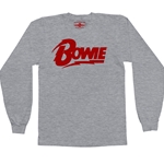 Red David Bowie Diamond Logo Long Sleeve T-Shirt
