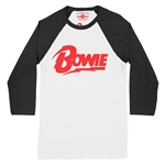 Red David Bowie Diamond Logo Baseball T-Shirt