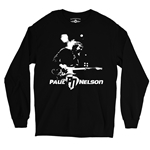 Paul Nelson White Silhouette Long Sleeve T-Shirt