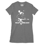 Paul Nelson White Silhouette Ladies T Shirt - Relaxed Fit