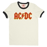 AC/DC Comic Logo Ringer T-Shirt
