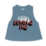 Humble Pie Band Silhouette Racerback Crop Top - Women's
