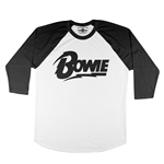 Black David Bowie Diamond Logo Baseball T-Shirt