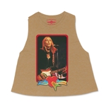Tom Petty Red Guitar Racerback Crop Top - Women's