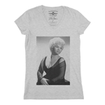 Etta James Photo V-Neck T Shirt - Women's