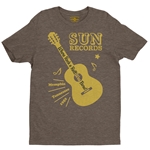 Sun Records Halftone Guitar T-Shirt - Lightweight Vintage Style