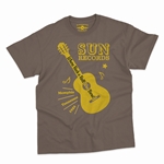 Sun Records Halftone Guitar T-Shirt - Classic Heavy Cotton