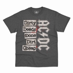 AC/DC Dirty Deeds Done Dirt Cheap T-Shirt - Classic Heavy Cotton