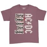 AC/DC Dirty Deeds Done Dirt Cheap Youth T-Shirt - Lightweight Vintage Children & Toddlers