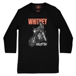Whitney Houston Motorcycle Baseball T-Shirt