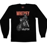 Whitney Houston Motorcycle Long Sleeve T-Shirt
