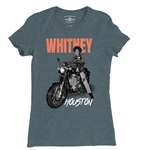 Whitney Houston Motorcycle Ladies T Shirt - Relaxed Fit