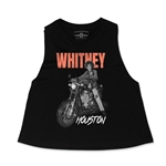Whitney Houston Motorcycle Racerback Crop Top - Women's