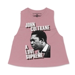 John Coltrane Graphic Love Supreme Racerback Crop Top - Women's