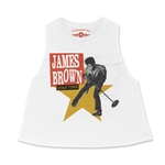 James Brown Star Time Racerback Crop Top