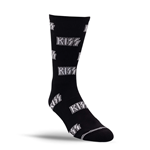Kiss All-Over Logo Crew Socks - 1 Pair