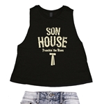 Son House Southern Bow Tie Racerback Crop Top - Women's
