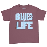 The Blues Is Life Youth T-Shirt - Lightweight Vintage Children & Toddlers