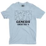 Genesis Concert Tour '76 T-Shirt - Lightweight Vintage Style