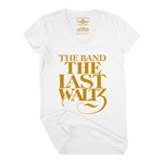 The Band The Last Waltz GOLD Logo V-Neck T Shirt - Women's