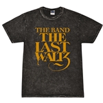 The Band The Last Waltz GOLD Logo T-Shirt - Black Mineral Wash