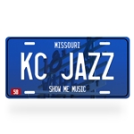 KC Jazz License Plate