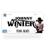 Johnny Winter License Plate