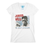 Junior Wells Blues Legend V-Neck T Shirt - Women's