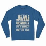 Jimi Hendrix Live at Berkeley Long Sleeve T-Shirt