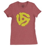 45 Record Adapter Ladies T Shirt - Relaxed Fit