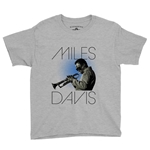 Miles Davis Blue Aura Youth T-Shirt - Lightweight Vintage Children & Toddlers