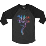 Miles Davis Neon Baseball T-Shirt