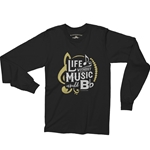 Life Without Music Would B Flat Long Sleeve Tee