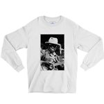 John Lee Hooker Black & White Photo Long Sleeve T-Shirt