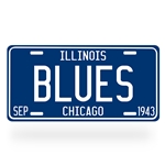 Chicago Blues License Plate