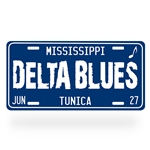 Delta Blues License Plate