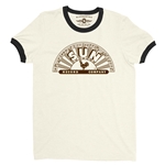 Classic Brown Sun Records Logo Ringer T-Shirt