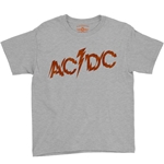 AC/DC Fiery Logo Youth T-Shirt - Lightweight Vintage Children & Toddlers