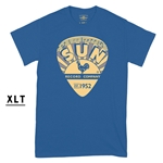 XLT Sun Records Yellow Guitar Pick T-Shirt - Men's Big & Tall