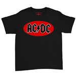 Oval AC/DC Logo Youth T-Shirt - Lightweight Vintage Children & Toddlers