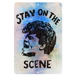 James Brown Stay On The Scene Aluminum Sign - 8 x 12 in