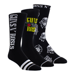 Guns n Roses Assorted Crew Socks - 3 Pair