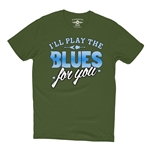I'll Play The Blues For You T-Shirt - Lightweight Vintage Style