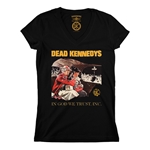 Dead Kennedys In God We Trust Inc. V-Neck T Shirt - Women's